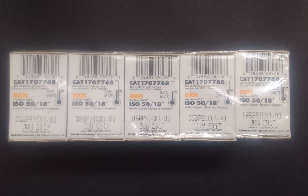 Rolos Ilford PanF Plus 50