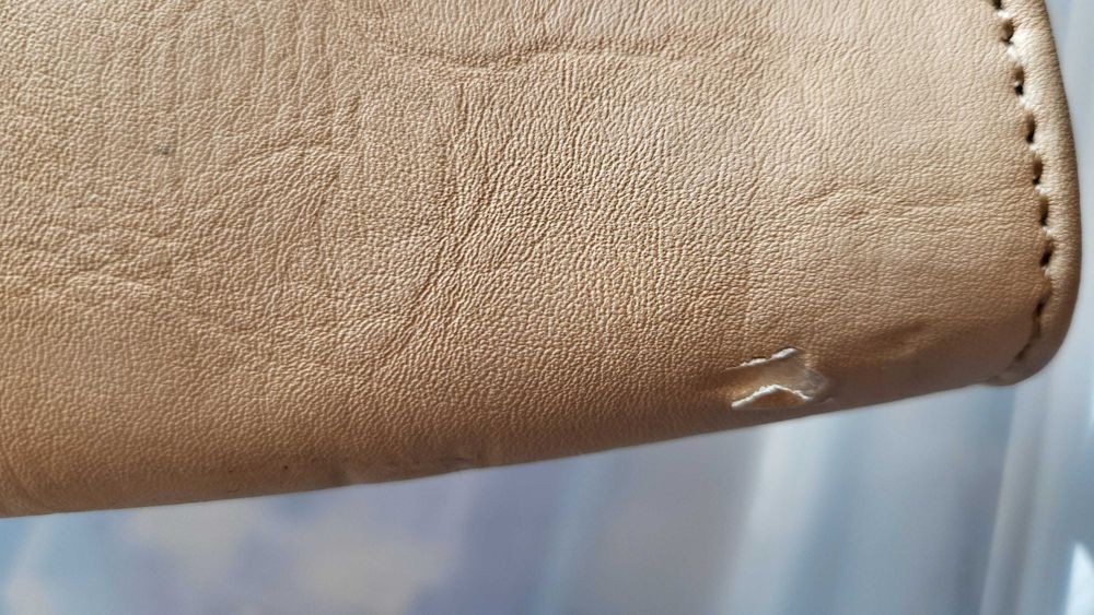 Duża kopertówka damska w kolorze kremowym