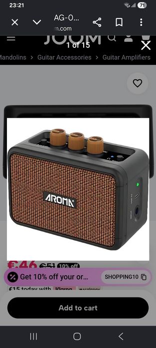 Mini Amplificador Guitarra com Bateria e Bluetooth.