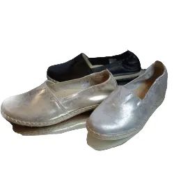 BnW mokasyny damskie w kolorze srebrnym