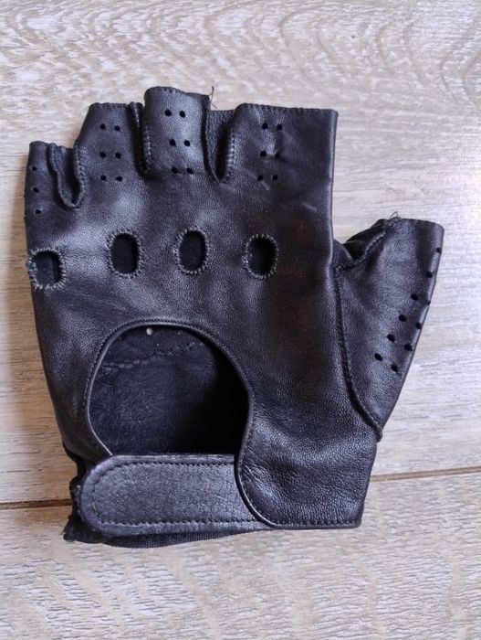 Перчатки без пальців шкіряні чоловічі