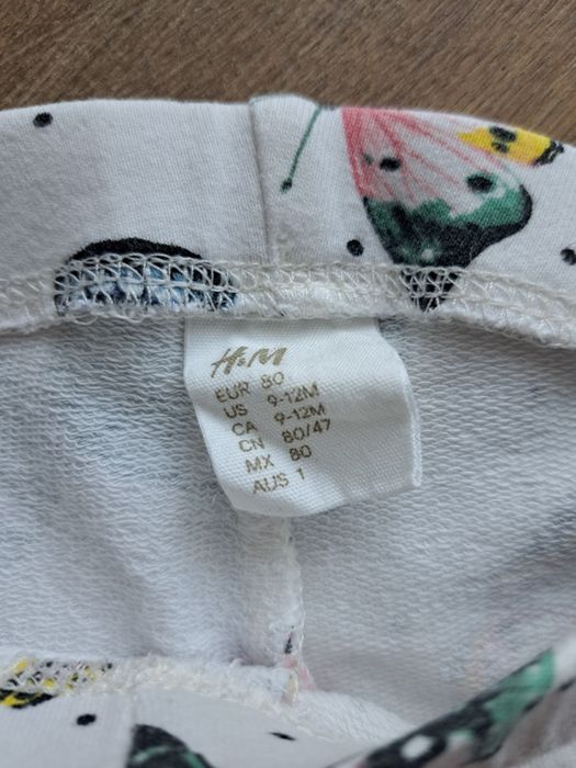 Legginsy w motylki H&M 80