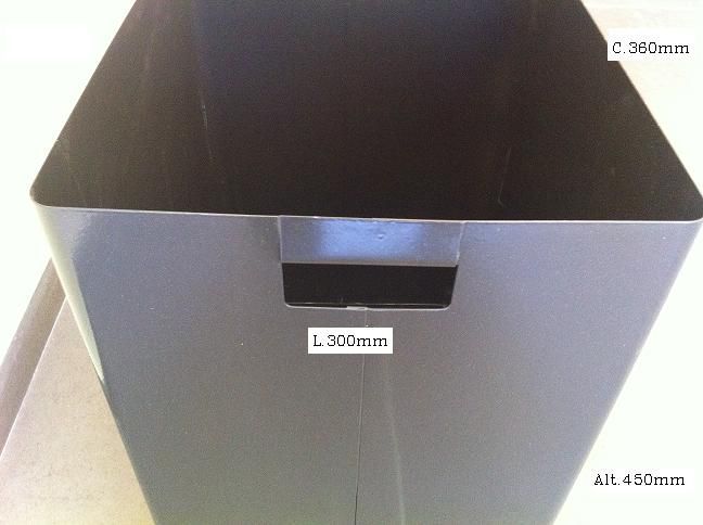 Cesto Grande Papéis C.360 L.300 A.450mm material Novo