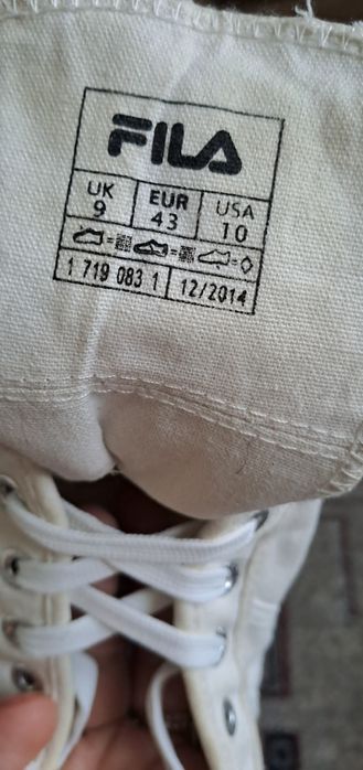 Trampki unicex wiązane kremowe r 43 Fila