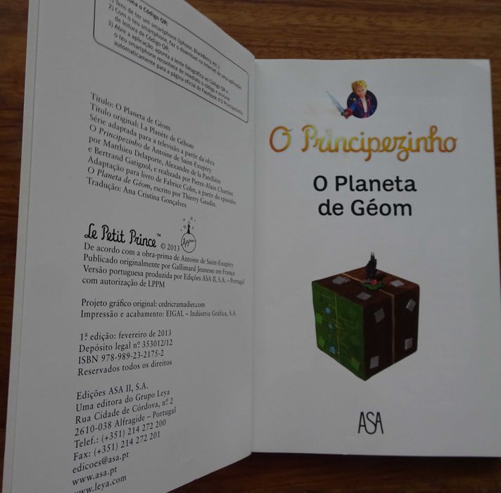 O Principezinho -  O Planeta Géom - 1ª Edição 2013