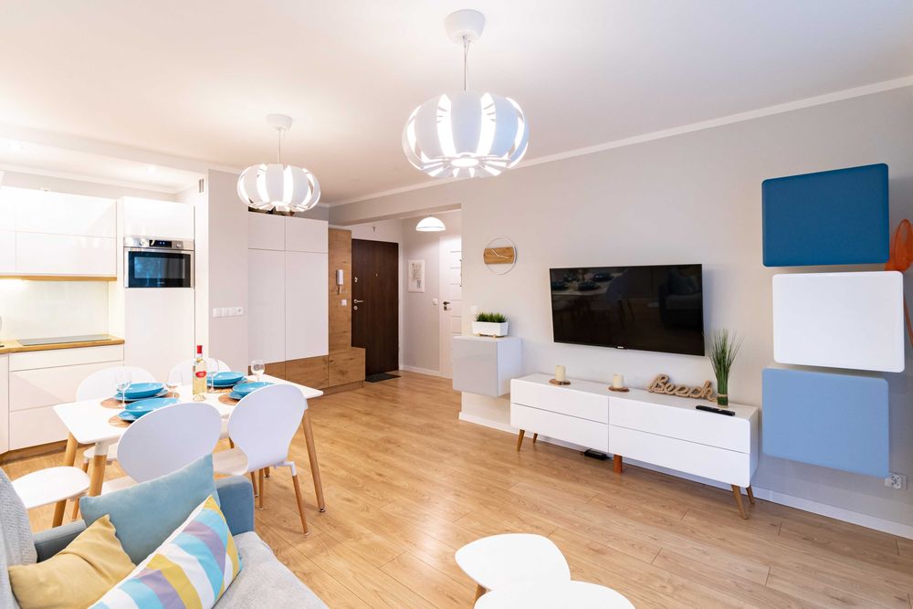 Sprzedam apartament mieszkanie w Darłówku nad morzem 300m od plaży 46m2 ul. Północna 18A na parterze z tarasem.