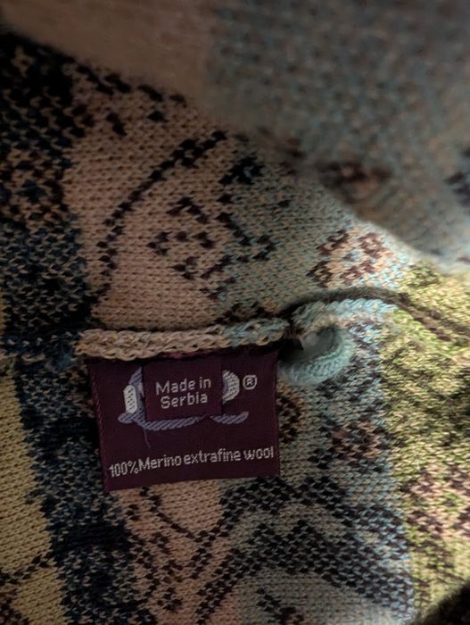 Sweter kardigan IVKO 40 wełna merino