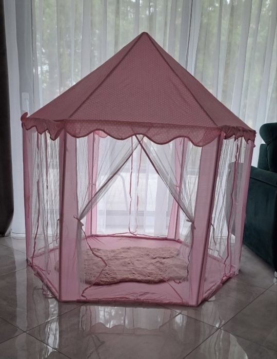 Namiot dla dzieci domek  różowy zamek pałac