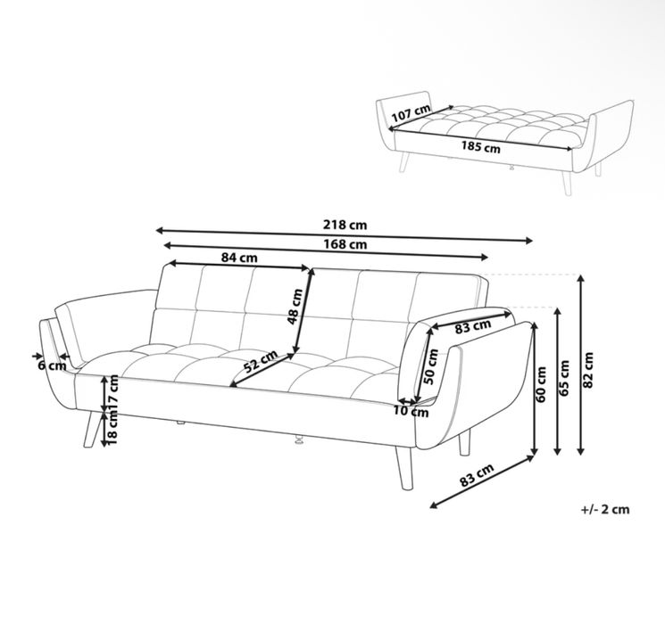 Kanapa butelkowa zieleń