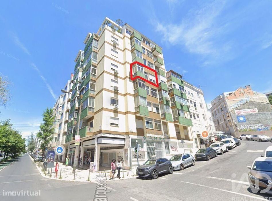 Apartamento T1 em Areeiro de 54 m2