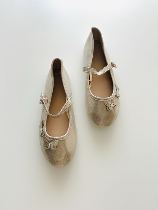 Золоті балетки  BUTTERFLY BALLERINA GOLD 30 розміру