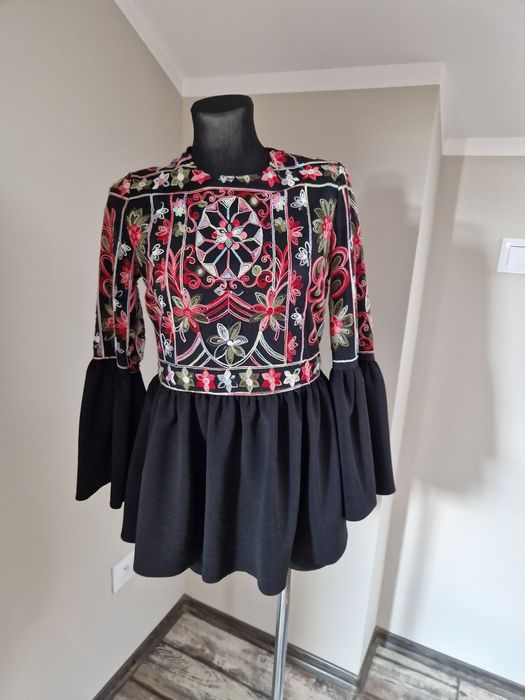 Haftowana bluzka tunika 38 M