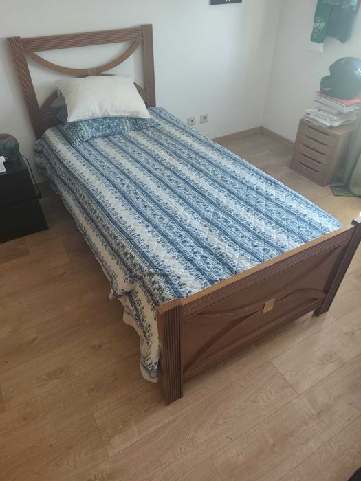 Cama Solteiro Madeira Maciça