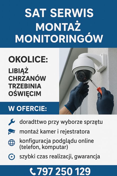 Montaż Serwis Naprawa Monitoringu Kamer