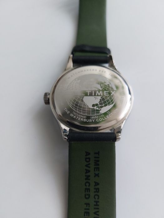 Zegarek Timex Archive Waterbury United 38 mm pilot aviator field watch