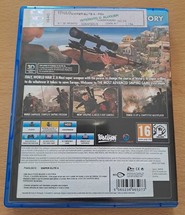 Sniper Elite 4 (PS4)