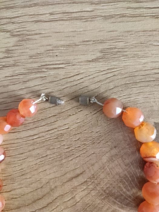 Бусы агат  винтаж 45см