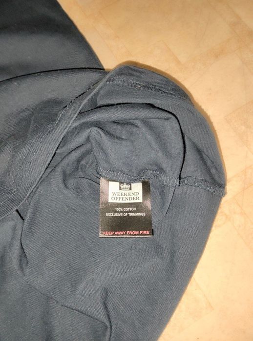Футболка weekend offender темно синяя S-M в идеальном состоянии