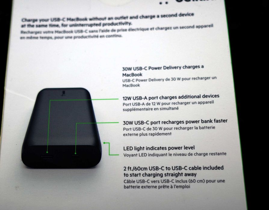 Powerbank Belkin 20000 mAh 30W wersja BPB002btBK