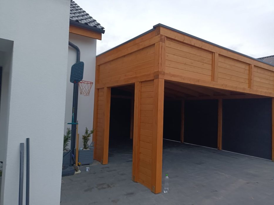 Wiata garażowa altana drewno