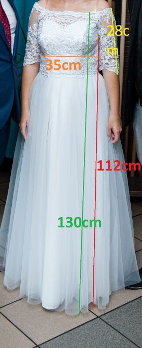 Suknia Ślubna - Ewa Stawna A20218, wzrost 153cm