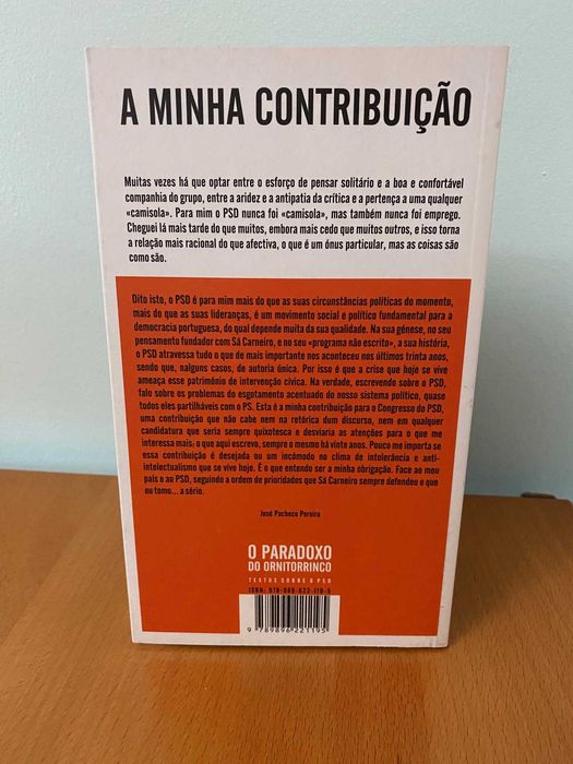 O Paradoxo do Ornitorrinco, Textos Sobre o PSD - José Pacheco Pereira