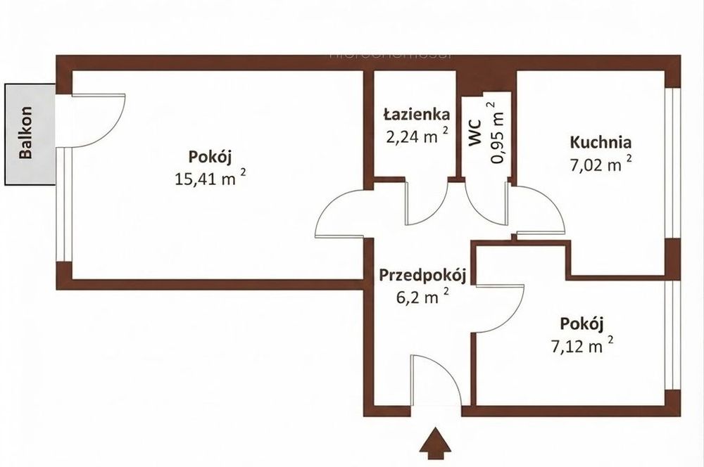 Zduńska Wola 2 pok./39m2/parter/balkon/do remontu
