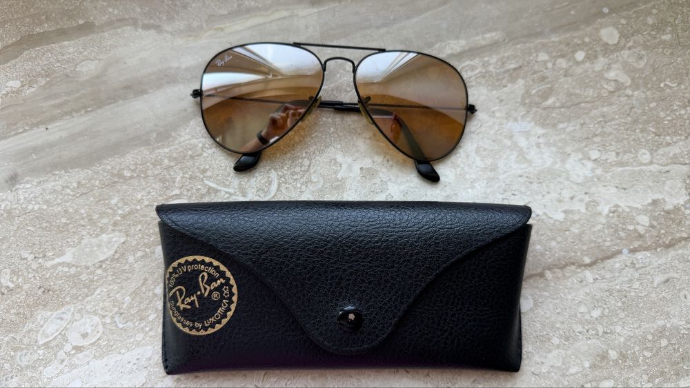 Сонцезахисні окуляри Ray-Ban Aviator — оригінал, Італія