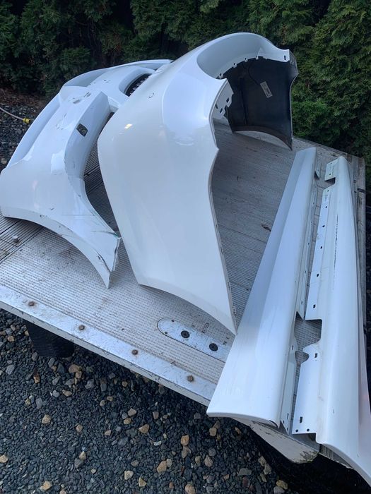 Bmw 3 e90 zderzak przód tył progi m pakiet komplet alpinweiss 300/0