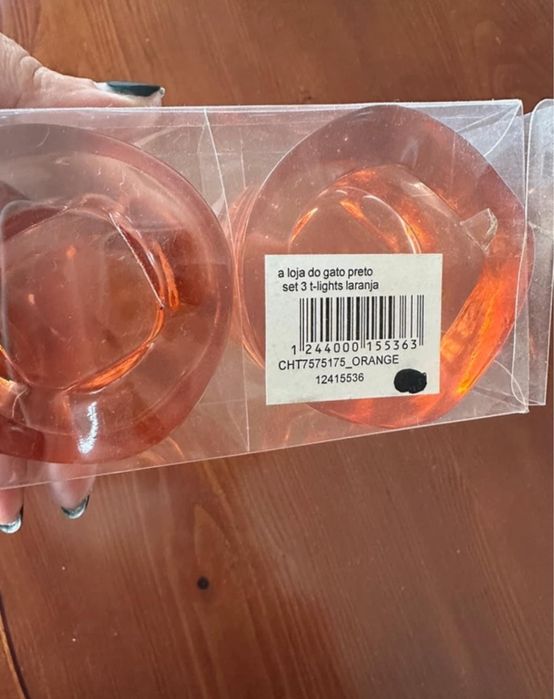 Conjunto suporte 3 velas