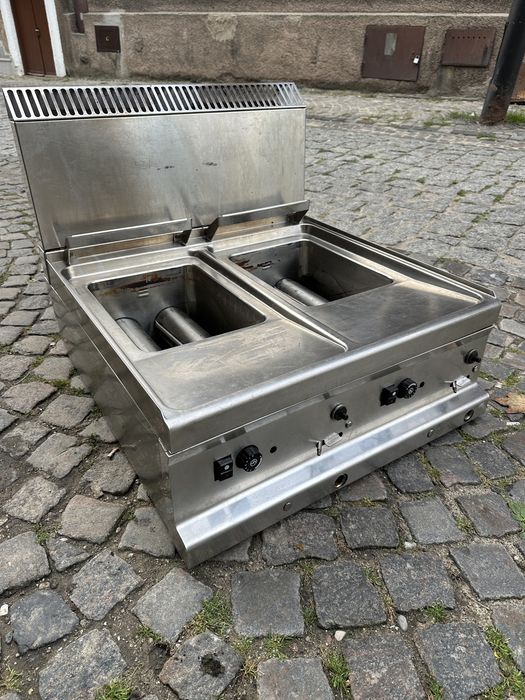 Frytownica gazowa MBM 2x10L dwukomorowa gastronomiczna