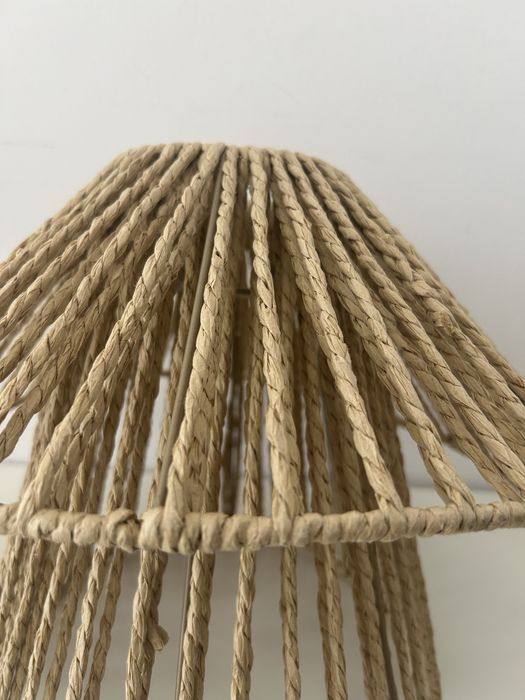 Abażur- klosz do lampy pleciony/ boho