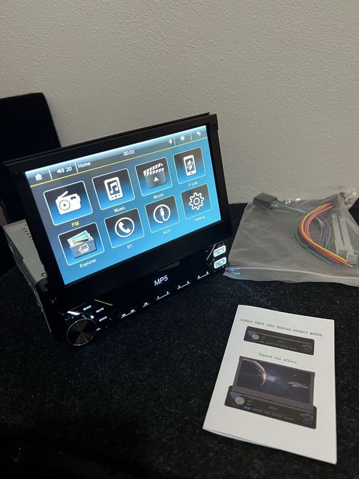 Auto radio Multimedia 1Din Tela 7” NOVO