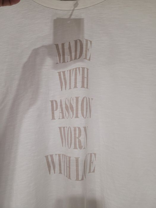 Nowa z metką biała bluzka tshirt z beżowym nadrukiem Mos Mosh new 38