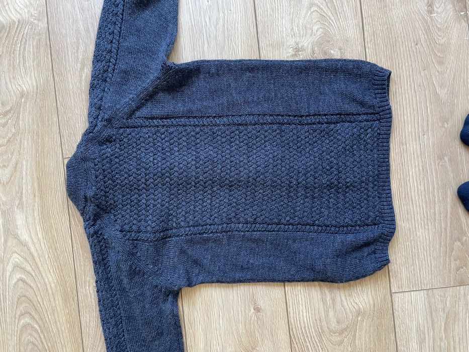 Sweter na suwak merino wełna name it kardigan 134-140