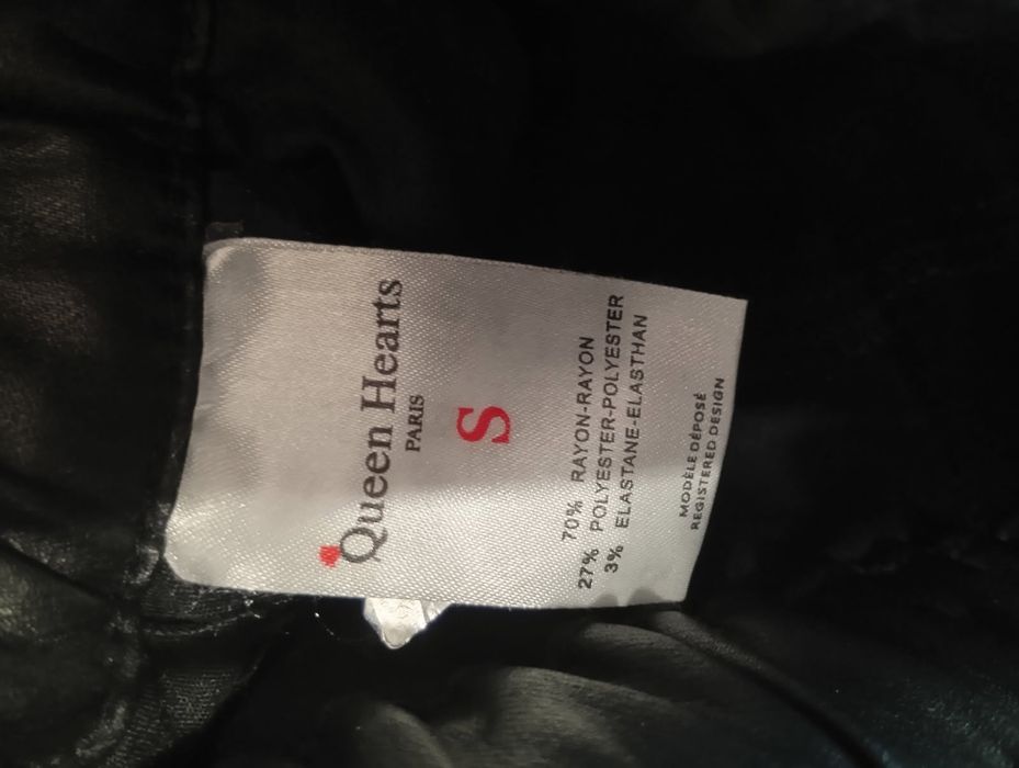 Spodnie eko skóra  spodnie czarne rozm. S