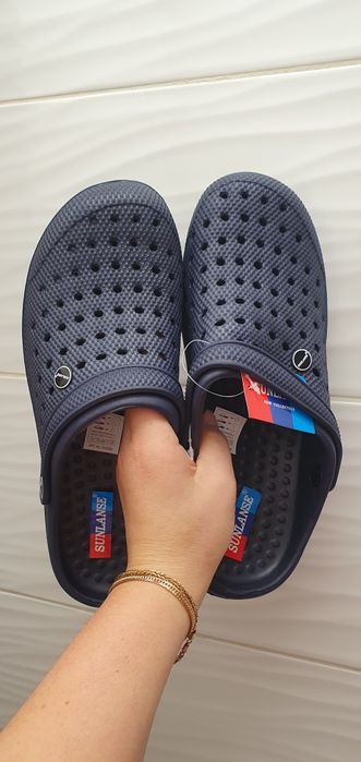 Klapki laczki krokodylki a'la crocsy ogrodowe 44