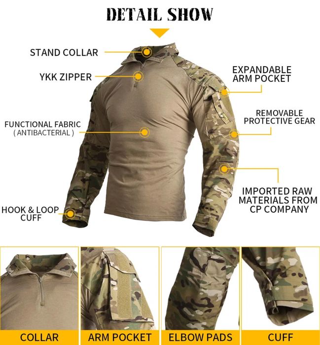 Військова форма ОРИГІНАЛ EmersonGear G3 з наконінниками в комплекті