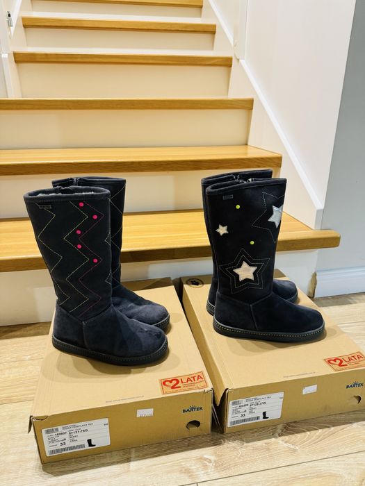 Buty/kozaki dziewczęce rozm. 33 Bartek