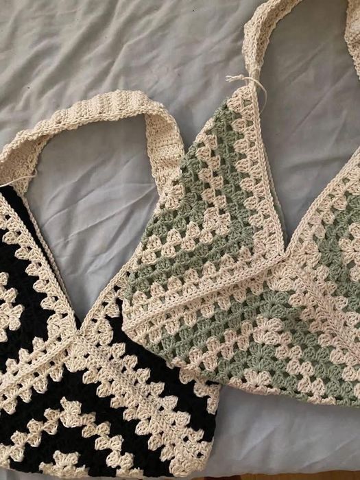 Mala de crochê - modelo Nala