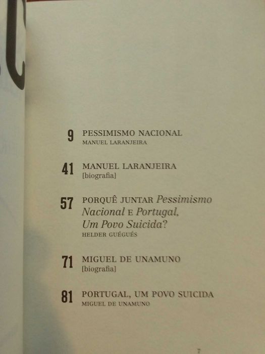 Pessimismo nacional / Portugal, um povo suicida