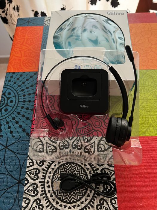 Auscultadores Bluetooth Qilive Q.3897 Com Base de Carregamento