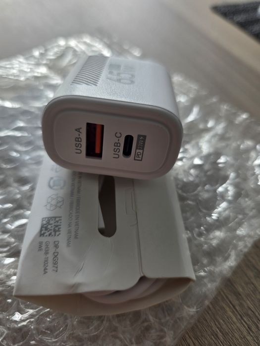 Ładowarka  USB-A USB-C 65W GaN Szybkie Ładowanie+ kabel usb -c