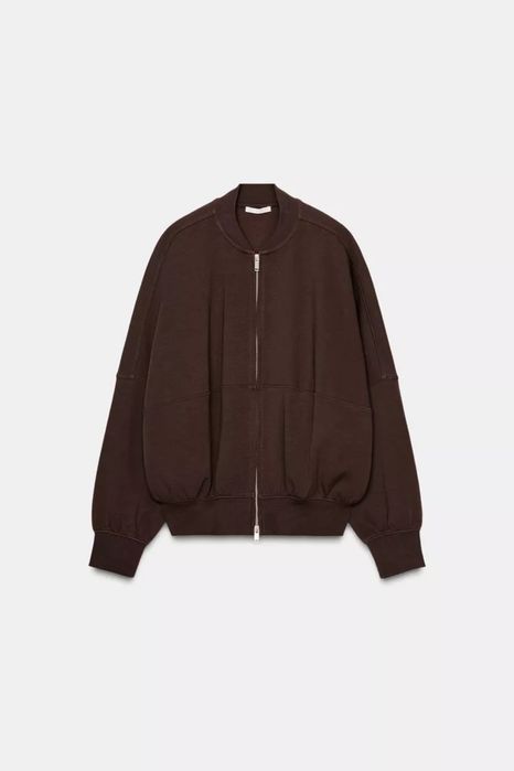 Куртка коричнева шоколадна курточка куртка-бомбер бомбер zara зара