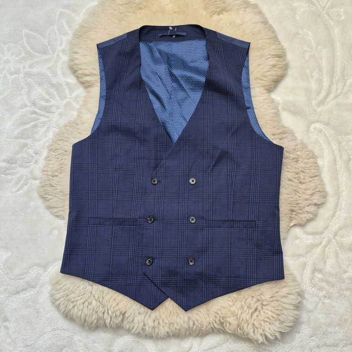 Kamizelka garniturowa M Niebieska Burton Menswear London