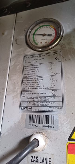 Pompa Ciepła Hewalex PCWU-3,8H-A3