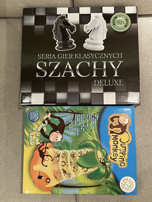Zestaw gier szachy + Jumping Monkey