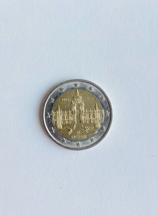 Moeda 2 euros Alemanha Sachsen 2016