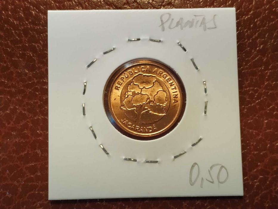 Argentina - moeda de 1 peso de 2020 Plantas