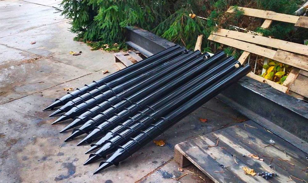 Однолопастні палі,сваи винтовые,геошуруп,фундамент свайный